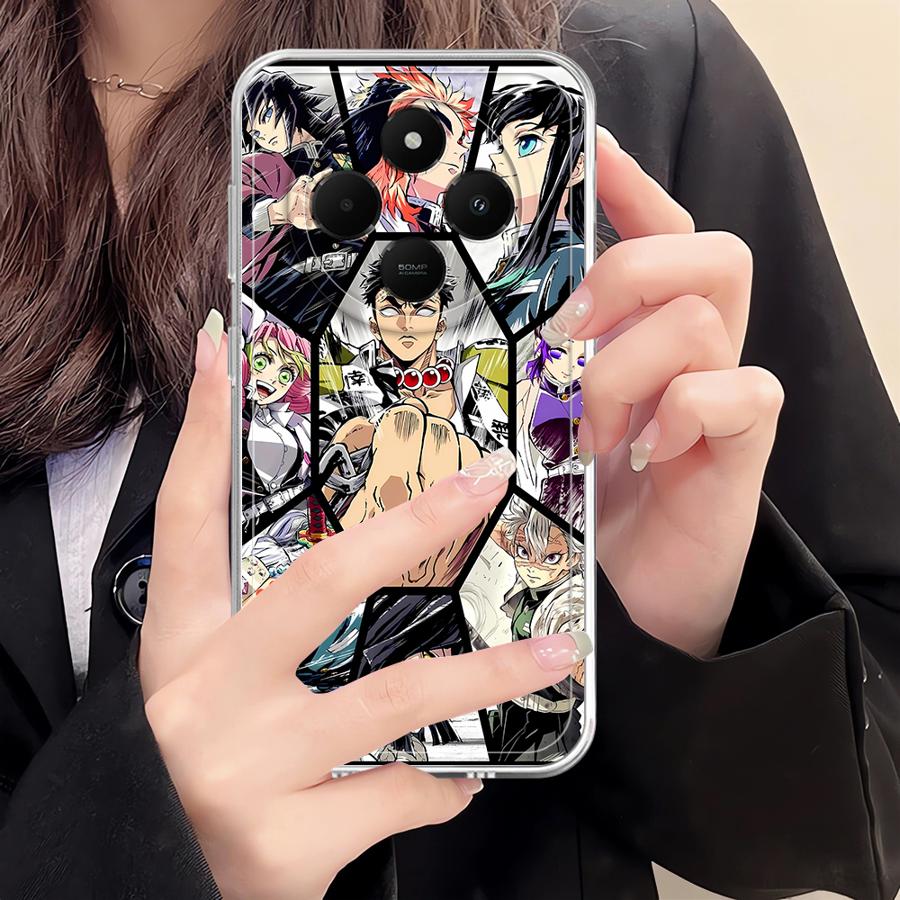 D-Demon S-Slayer Anime Case for Xiaomi Poco X3 NFC X3 Pro Soft Phone Cover