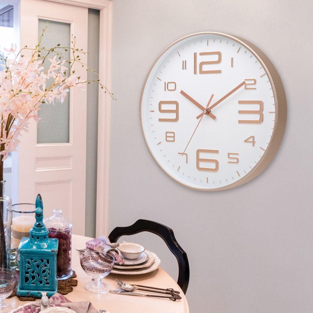 Mute Nordic Wall Clock Unique Wall Hanging Clock Minimalist Digital Clock  Household