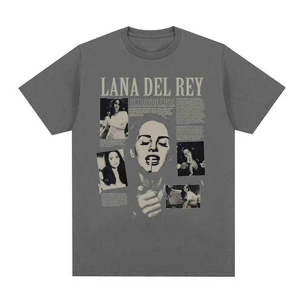 Singer Lana Del Rey T Shirt Ultraviolence Music Album Tshirt Unisex Wounisex Hip Hop Vintage Short Sleeve T Shirts Gothic Streetwear