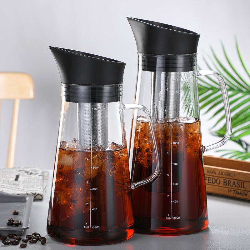 High borosilicate glass cold brew coffee maker Glass coffee maker Cold brewing ice drop coffee maker High temperature resistant tea maker