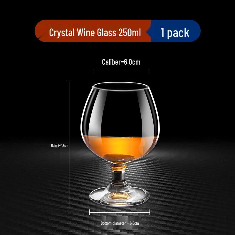 Juego de Cristalería para Bebidas: Copas de Baijiu, Whisky, Vino de Tallo Alto y Brandy para Uso Doméstico