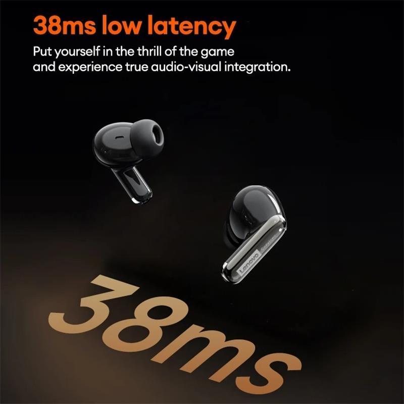 Lenovo LE208 TWS Bluetooth 6.0 Wireless Earphones Stereo ENC Noise Cancelling Headphone 38ms Low Latency Gaming Headset With Mic