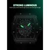 POEDAGAR Moderne Hohlzifferblatt Uhr Sport Top Marke Tonneau Wasserdicht Leuchtend Kalender Silikonarmband Herren Uhren Reloj Hombre