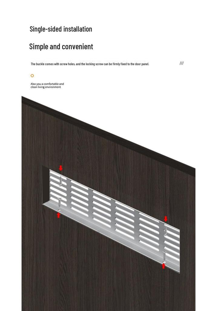 300mm Wide Aluminum Alloy Breathable Mesh Ventilation Hole for AC Exhaust, Windows, Wardrobes, and Cabinets