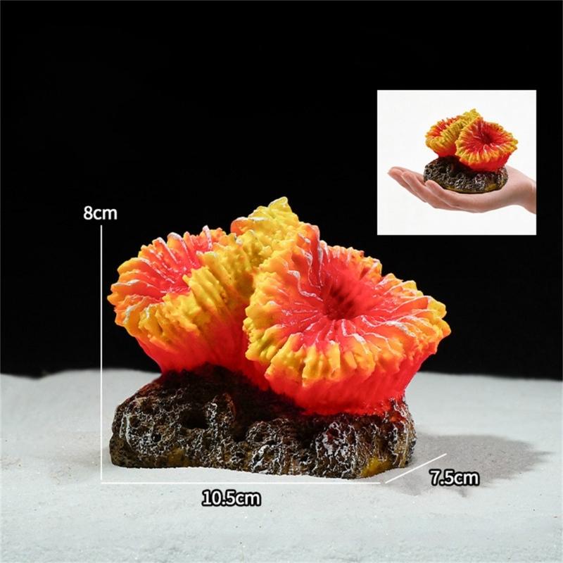 Resin Aquarium Corals Plant Ornaments Life Like Corals Reef Hideouts Place Shelter Water Plant For Fishtanks Landscape