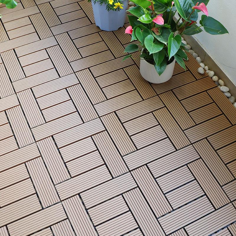 WPC Interlocking DIY Outdoor Flooring: Anti-Corrosion, Self-Laying for Balcony, Terrace, Courtyard Renovation