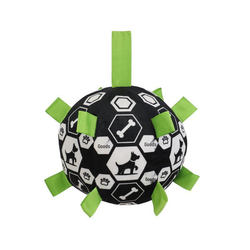 Outdoor Dog Football Toy: Sounding, Plush, Teething, & Self-Entertainment Training Ball