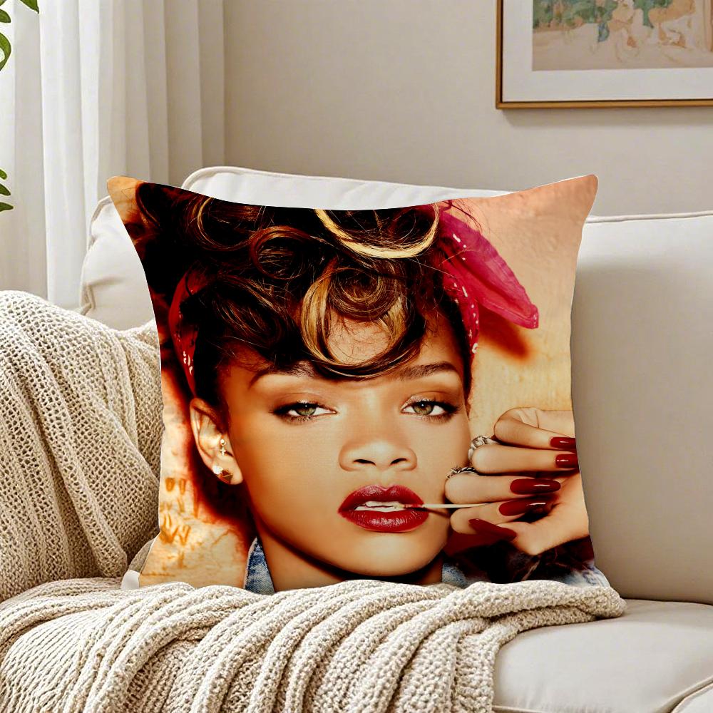 singer fashionable RRihanna Cushion Cover Pillowcase Antidustmite living Room Sofa Decor Cushion Room