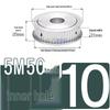 Dual-Sided Flat Timing Pulley: 5M50 Teeth, Width Options 11/16/21/27AF, Bore Size 8-30.