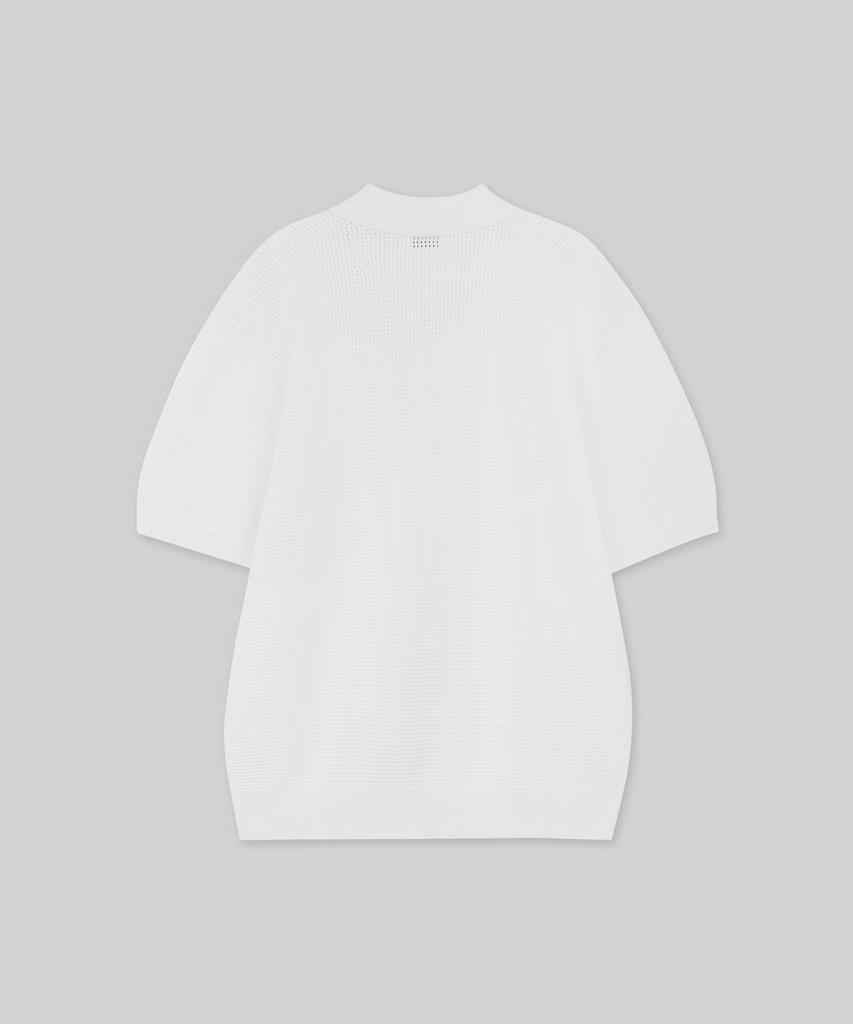 MUSINSA STANDARD Crochet Knitted Polo Shirt [Ivory]