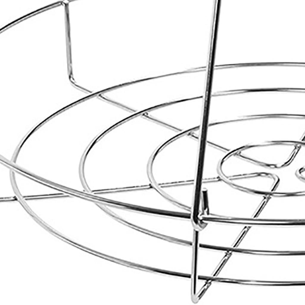 Canning Rack Small Stainless Steel Round with Legs Multi Functional for Kitchen Steaming