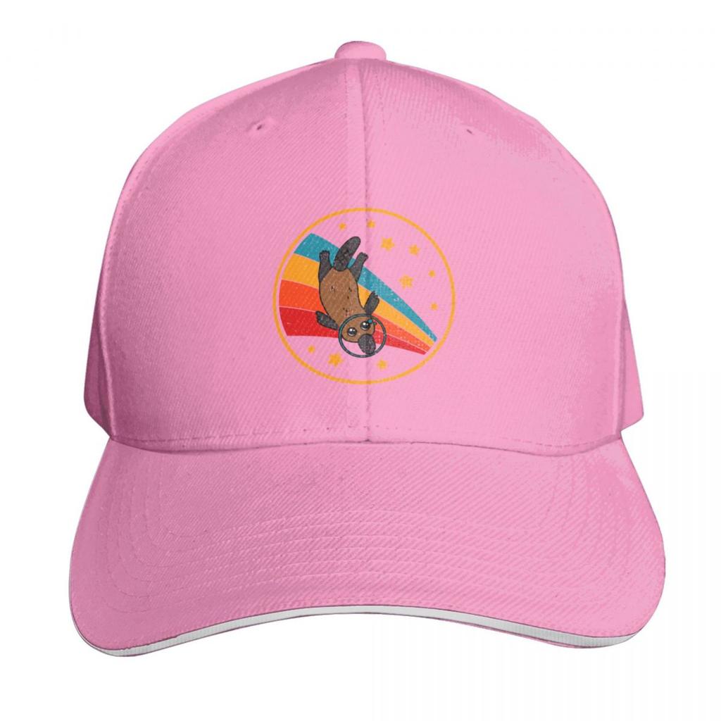 Cute Vintage Platypus Owner Retro Platypus In Space Baseball Cap Unisex Women Casual Summer Sport Sun Cap