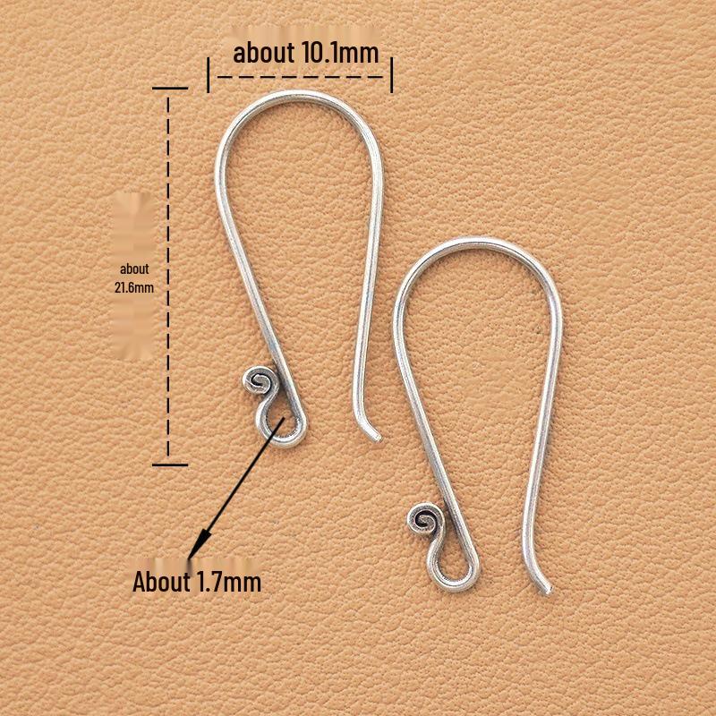 Chiang Mai Handmade 990 Silver Earrings with Multiple Styles and Personalized Ear Hooks
