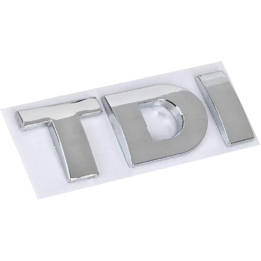 Наклейка светоотражающая Turbo Direct Injection для 3D-металлической эмблемы TDI (Все красные,TDI) Наклейки на значки(Хром красный красный) TDI