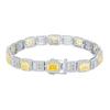 2023 neue Zhuangshengsheng Schmuck S925 Silber High Carbon Diamant Explosive Flash Mode Luxus Intarsien Quadrat Armband Hauptstein 5 * 7