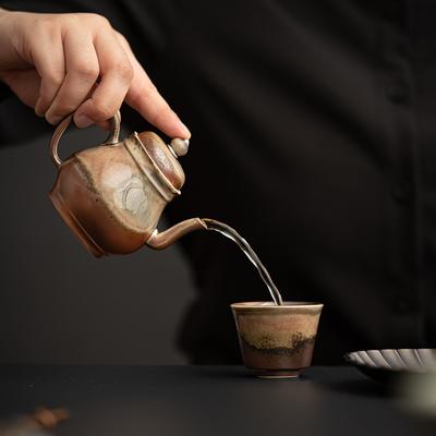 Retro Ceramic Tea Cup Kiln Change Japanese Porcelain Teapot Kung Fu Tea Set Household Drinking Tea Ceremony Accessories New