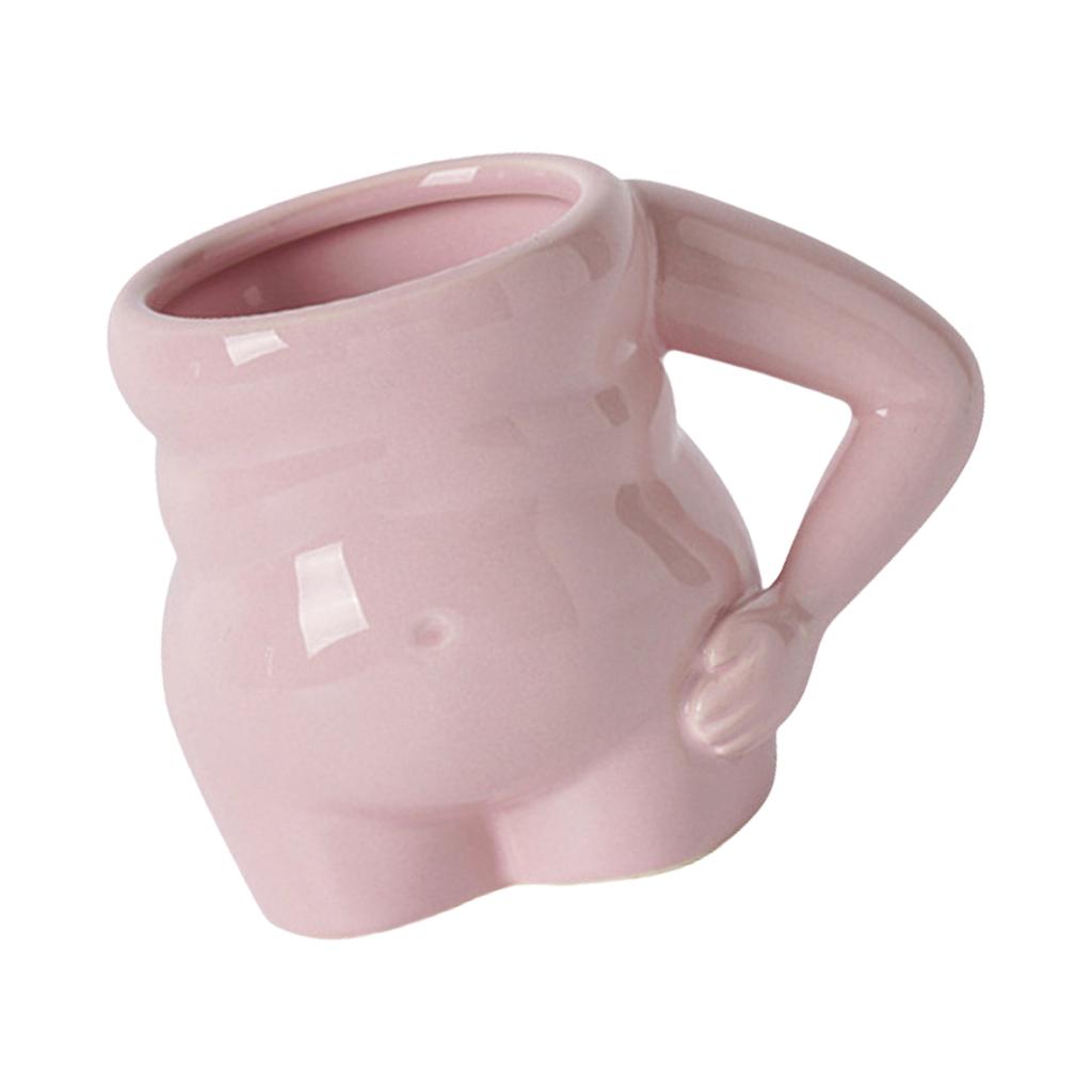 Caneca de Café Criativa de Cerâmica Designs Pinch Belly Acessório Xícaras de Café Louça Adorável para Uso em Casa, Escritório, Festa