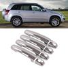 DT08 Car ABS Chrome Door Handle Side Door Bowl Decoration Cover Trim for Suzuki Grand Vitara 2006-2015