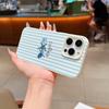 Striped Starfish Turtle Pattern Phone Case for iPhone 17 Pro Max 16 15 14 13 12 11 XS XR X 7 8 Plus Stylish TPU Soft Cover
