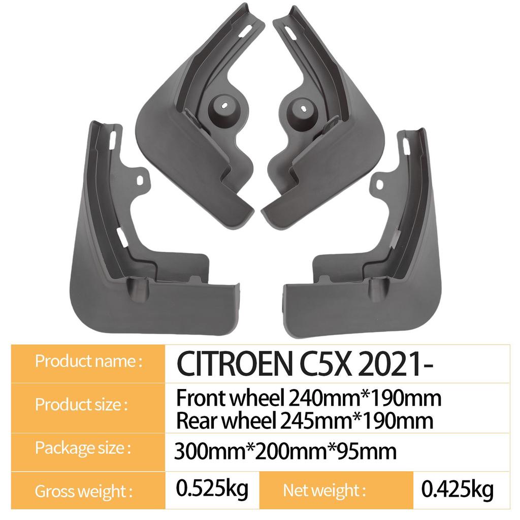 Citroen Versailles C5X 2021 Schmutzfänger für internationale Modelle