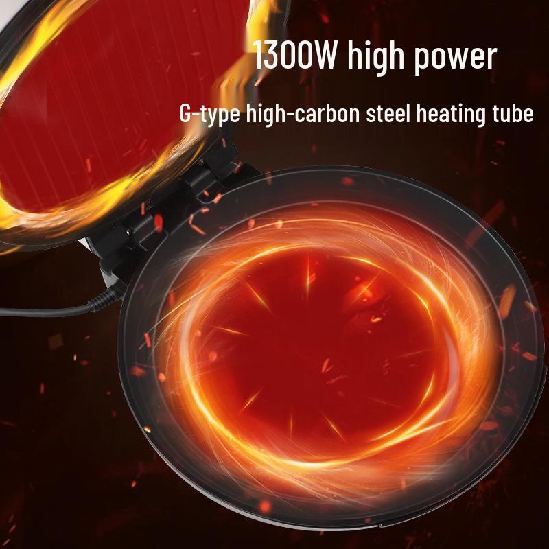 Electric Griddle: Multifunctional Double-Sided Heating Pancake Maker with Enlarged Deep Pan
