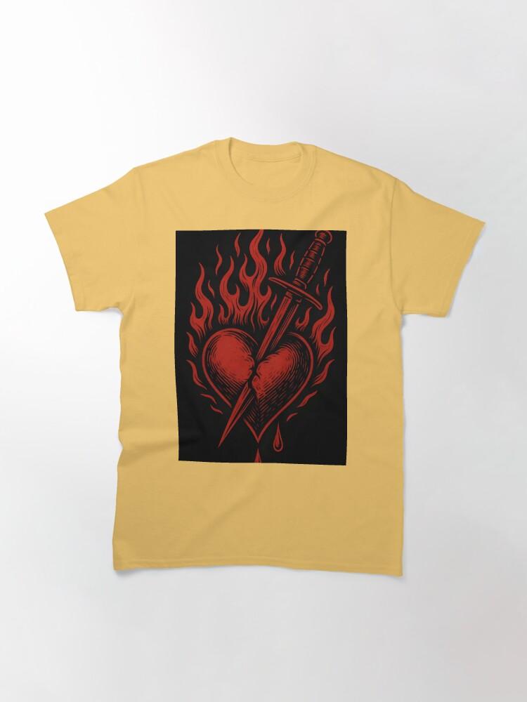 Heart In Flames and Chains Classic T-Shirt