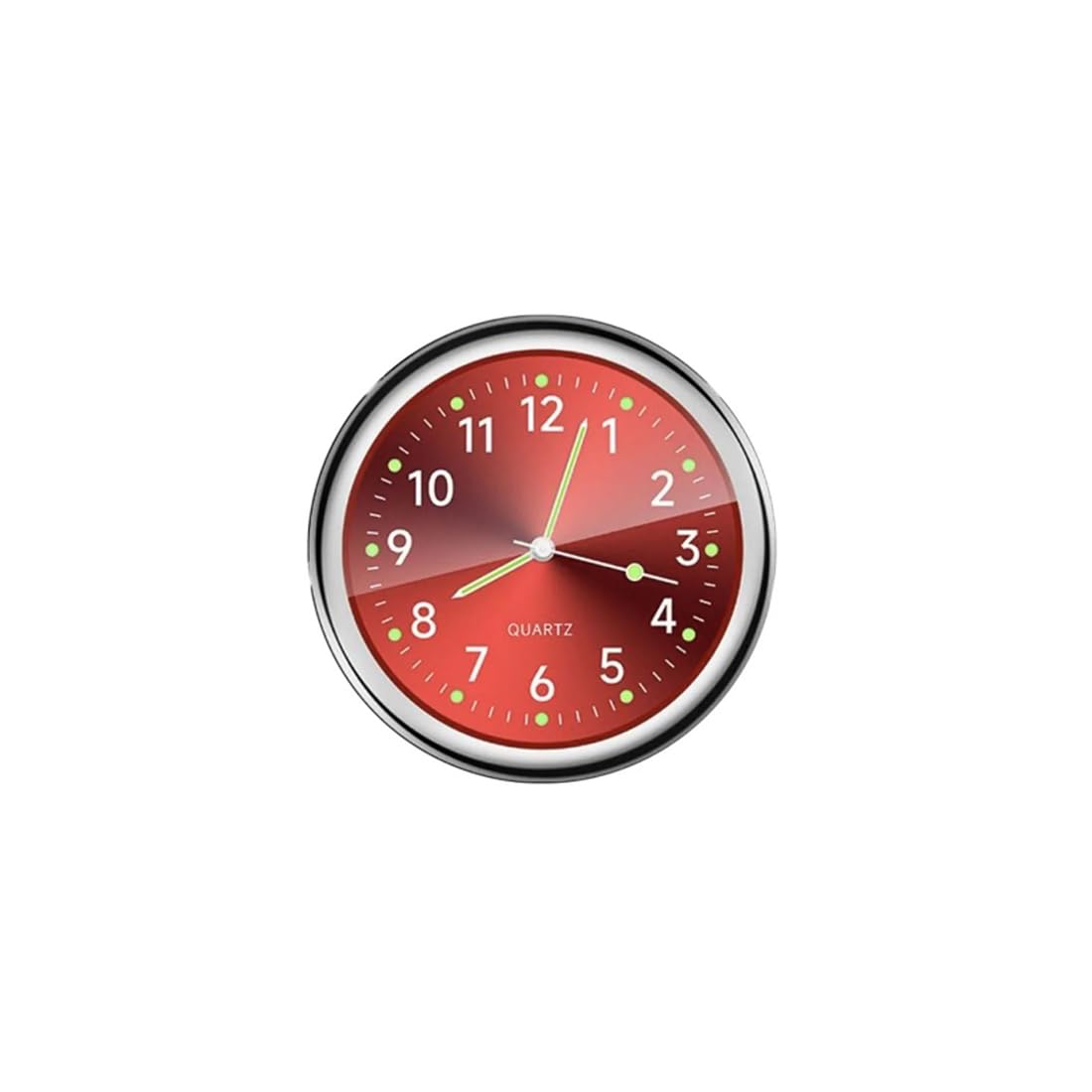 Car Clock, Fluorescent Car Dash Car Clock, High Precision, Multi-Function, красный