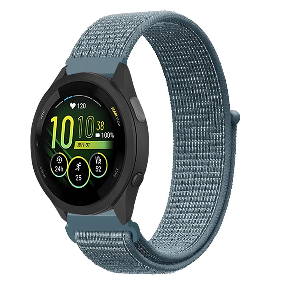 20mm 22mm Pletený nylonový smyčkový řemínek pro Garmin Forerunner 165 55 965 265 255 955 Venu 3 Náramek pro Garmin Active/Vivoactive 5
