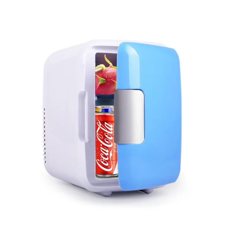 Mini Car Fridge 4L Dual Purpose Vehicle And Home Use Single Door Refrigeration Device Student Dormitory Car And Home Applicable