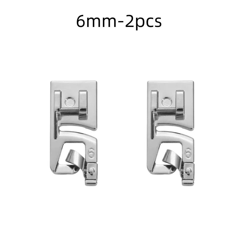 3/6mm Haushaltsnähmaschine Zubehör Nähfuß Füße Kit Set Saumfuß Ersatzteile Für Nähmaschine Zubehör