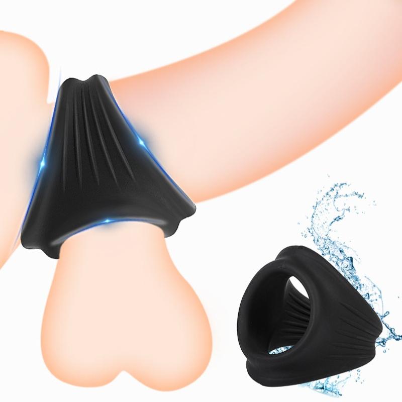 Thicken Penis Ring Chastity Cock Cage Ball Stretcher Locking Sperm Cock Ring Sex Toys for Men Rings Adult Sex Products