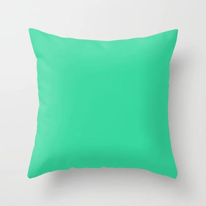 Modern Simple Solid Color Double-Sided Printed Pillow Cover Pillow Core Home Sofa Cushion Pillow Cover Premium