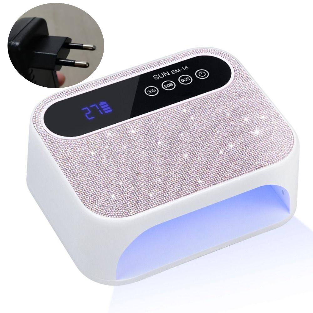 

42 LEDS UV LED Nail Light Rechargeable UV Light Nail Art Dryer US EU Plug UV Nail Lamp Home Use EU Plug