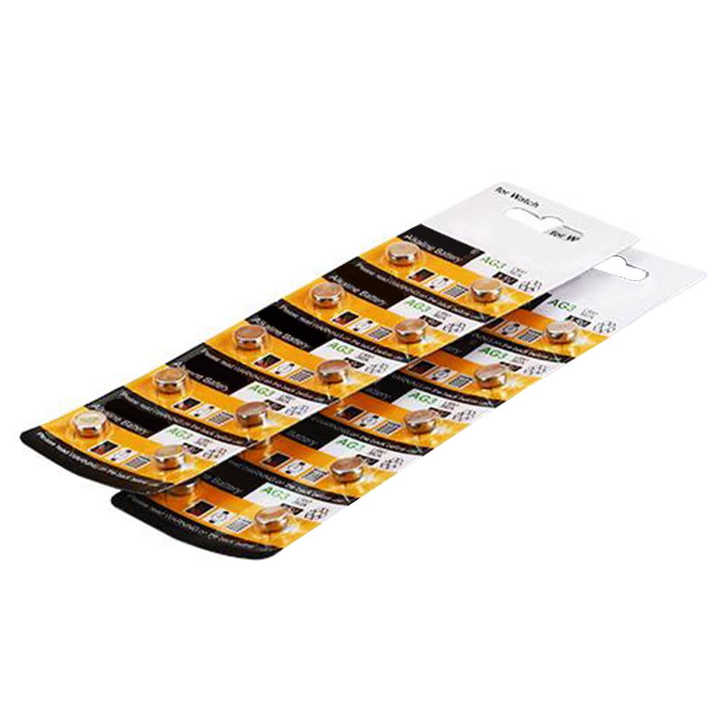 10pc/20pc Alkaline Button Cell Batteries 1.5V AG3 LR41 Button Batteries For Small Electronics Calculators Watches