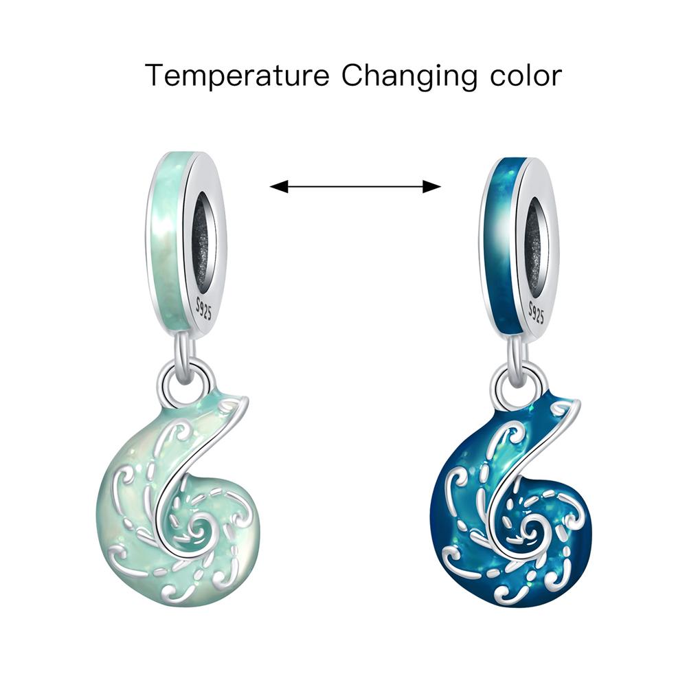 Copper Temperature Change Color Series Pendant Charms Beads Fit Original Wear Bracelets Diy Jewelry Accessory