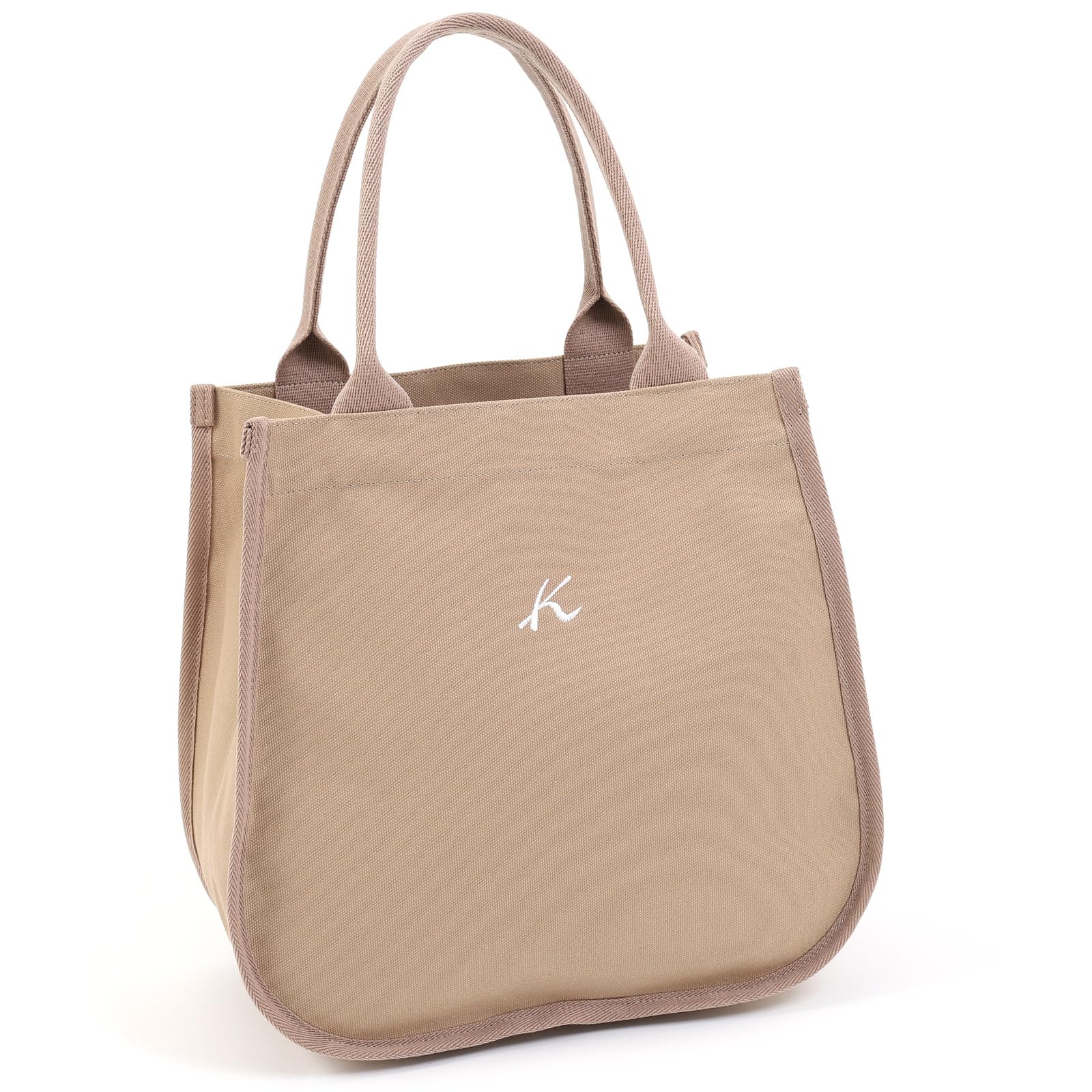 

A4 size compatible simple tote bag cafe au lait 67671 [Kitamura] R-0747 Women s [brown]