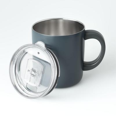 Atlas Stainless Steel Insulated with Keeps Coffee Hot or Navy Cafe Link Mug, 300ml, Lid, Cold, Blue, AFSM-301NV