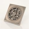 Antique Floor Drains 10x10cm Brass Shower Floor Drain Bathroom Deodorant Euro Square Floor Drain Strainer Cover Grate Waste