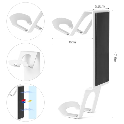 KAIXUANMAN Magnetic Controller Holder, Aluminum Headphone Stand, Magnetic Game Controller Storage Rack, Headset Stand, Gaming Accessories, Holds Two C