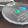 Friendship Transparent Glass Pendant, Best Friendship Souvenir, Ornament Gift for Besties, Navidad Keepsake, Holiday Party Decor, Friendship Gift
