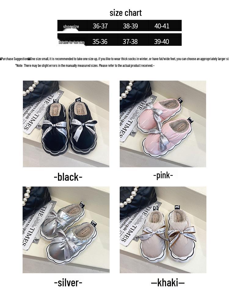 Women's Winter Cotton Slippers with Thick EVA Sole - Soft, Warm, and Versatile for Indoor and Outdoor Use