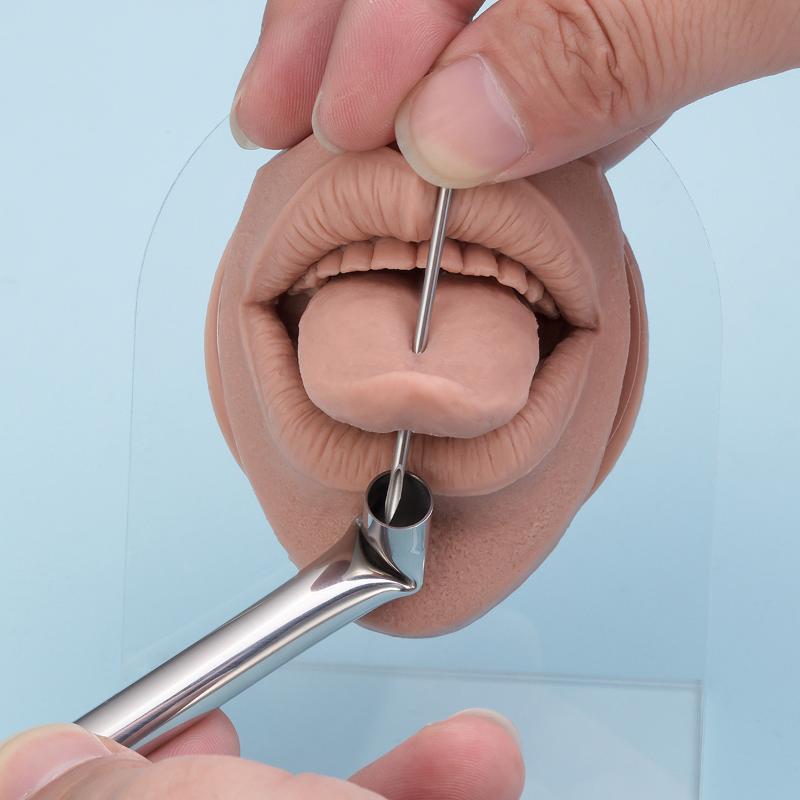 1 Pezzo Tubo Ricevitore per Piercing in Acciaio Inossidabile Strumento Sicuro per Piercing al Corpo per Piercer Novizio Professionista