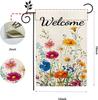 Spring Summer Daisy Garden Flag 12x18 Inch Double Sided, Colorful Floral Yard Decor, Welcome Farmhouse Outdoor Flag for Lawn