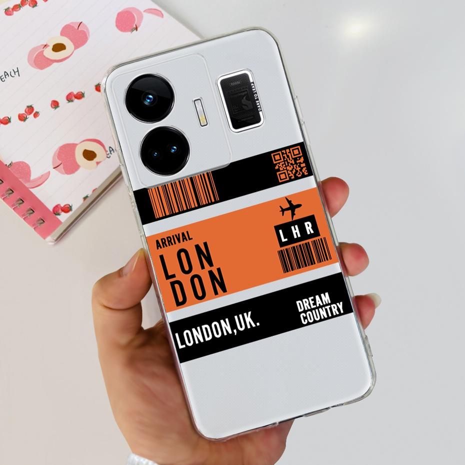 Fashion Pattern Phone Case For Realme GT Neo 5 GT3 240W Soft Silicone TPU Back Cover For Realme GT3 GT Neo5 RMX3706 RMX3709