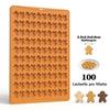 100 Löcher Schokoladenform Halloween Weihnachten Silikon Backform Keksform Mini Haustier Hund Snack Keks DIY Lebkuchenmann