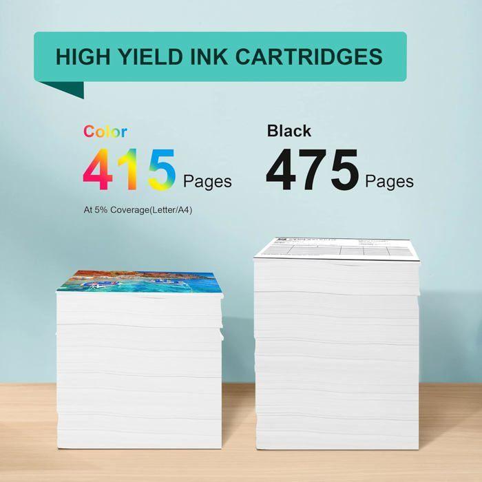 Pack 2 cartouches compatibles HP 21XL (noir) + 22XL (couleur) pour DeskJet / OfficeJet