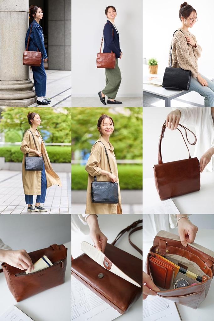 Shoulder Bag Genuine Leather Brown [Dakota] Women's DA-1034691-40