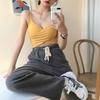 Tank Top Knit Halter Crop Tops Women Summer Camis Backless Cross Design Camisole Fashion Tube Female Sleeveless Cropped Vest