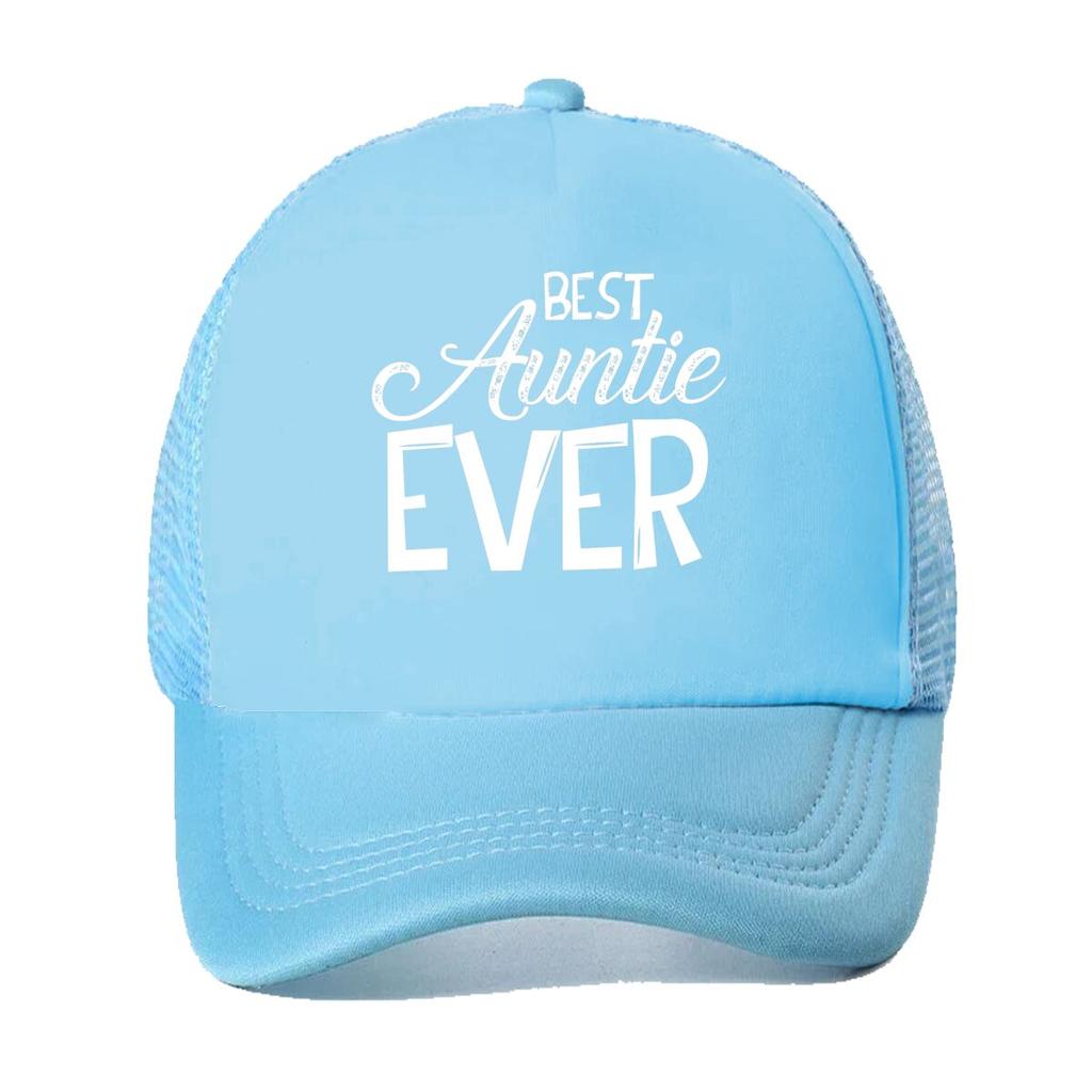 Best Auntie Ever Family Love Art Mesh Baseball Cap Casual Hat Outdoor For Womens Unisex FeUnisex