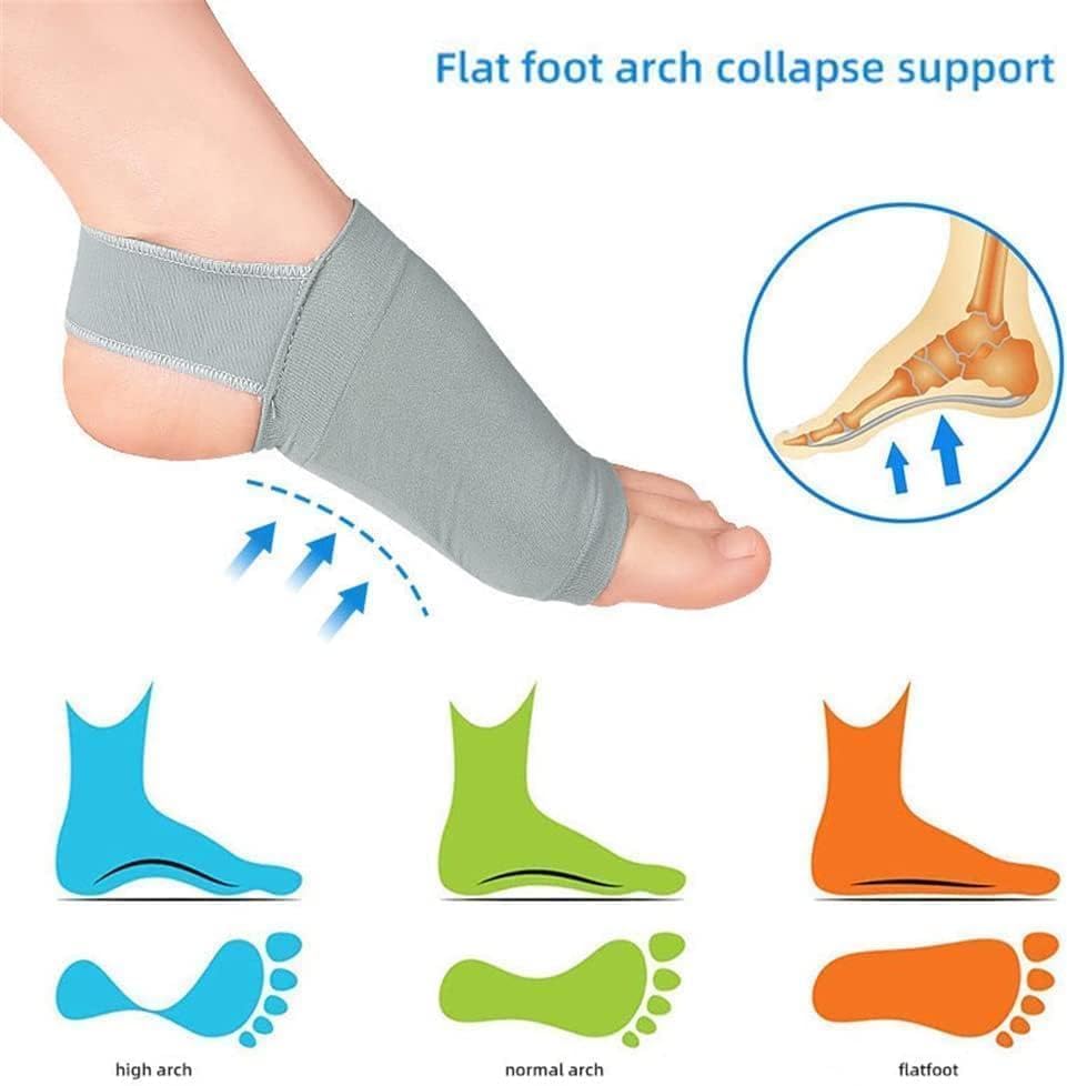 LAKSHMINARAYAN SALES 1 Pair Arch Support for Flat Feet with Belt Leg Foot Pain Relief Product, Foot Care Shoes Slippers Arch Socks for Men & Women